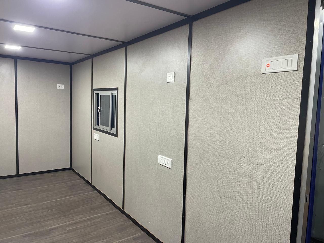 Container home in mountain setting